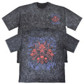 Metal Mens Carbon Grey Heavyweight 240gsm Vintage T-Shirt Gothic Wolf Gift Fo...