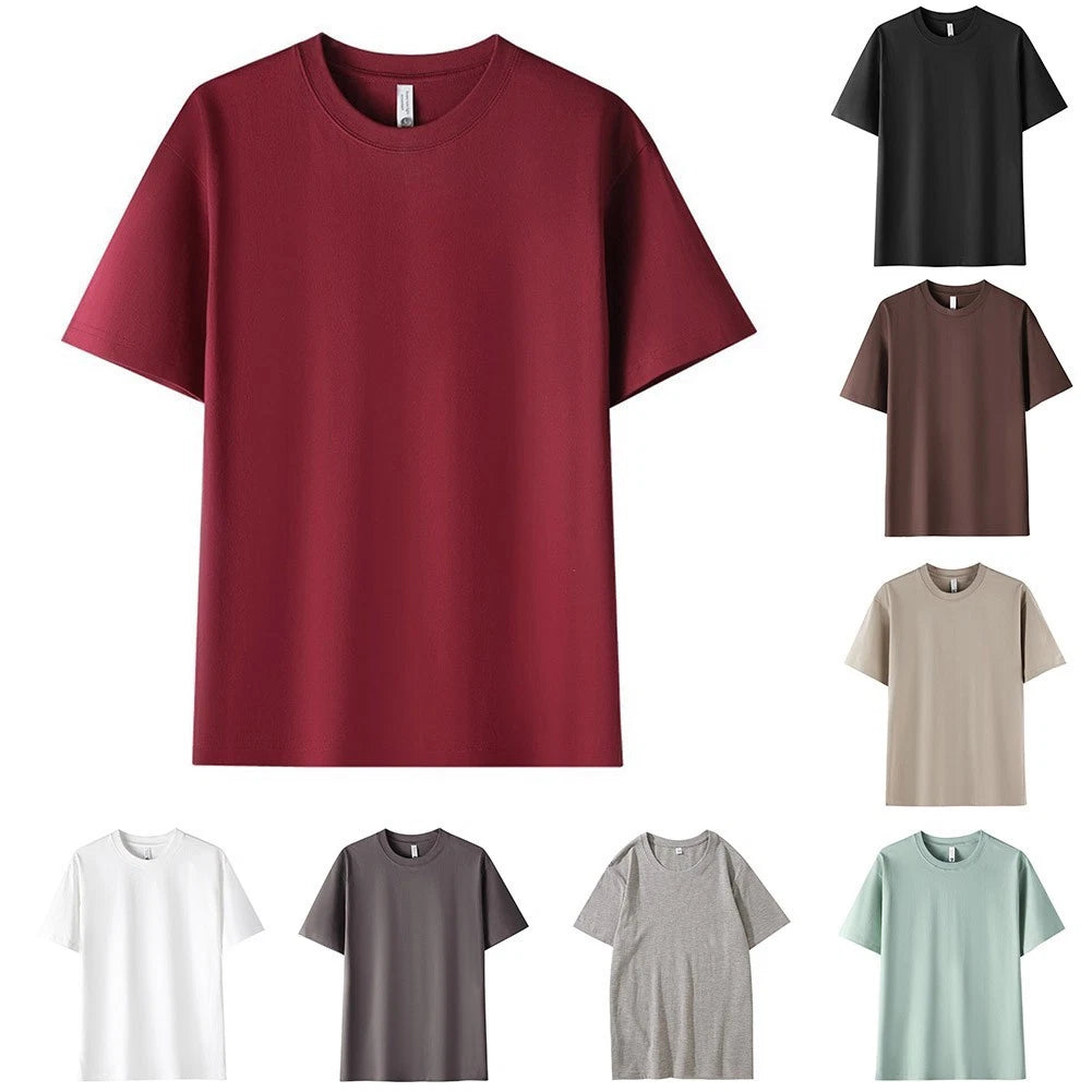 Short Sleeve Loose Fit Men's T-Shirt for Casual Daily Sports Fitness Wear