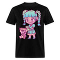 Anime Aesthetic Pastel Goth Girl Chainsaw Teddy Bear Gifts T-Shirt