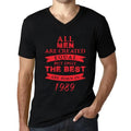 Men's Graphic T-Shirt V Neck All Men Are Created Equal but Only the Best Are