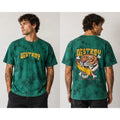 A**holes Live Forever Destroy Tiger Tie Dye Graphic T-Shirt Green Mens XL