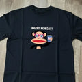 Black cotton Happy Monday Paul Frank T-shirt