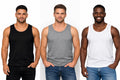 Men’s Cotton Tank vest 6 Pack – Sleeveless Gym Shirts,Plain Athletic Vests, Soft