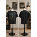 Y2K Skull Graphic Tee XL Black Grunge Rock Biker Faded Vintage Style