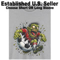 Soccer Zombie Team Player Ball Blast DigiRods Funny Cartoon T Shirt