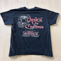 Y2K Jack'd Up Customs Shirt Mens Medium Black Skull Biker Automotive Tee T-Shirt