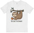 Funny Coffee Shirt Not a Morning Person Introvert Sloth Tee Office Funny Gift 01