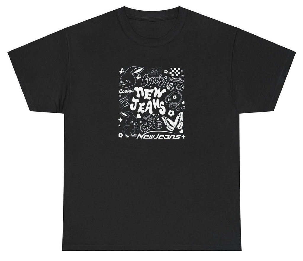 NewJeans Anime T Shirt Get Up 2nd EP Comeback New Jeans Bunnies Tokki Time Tee