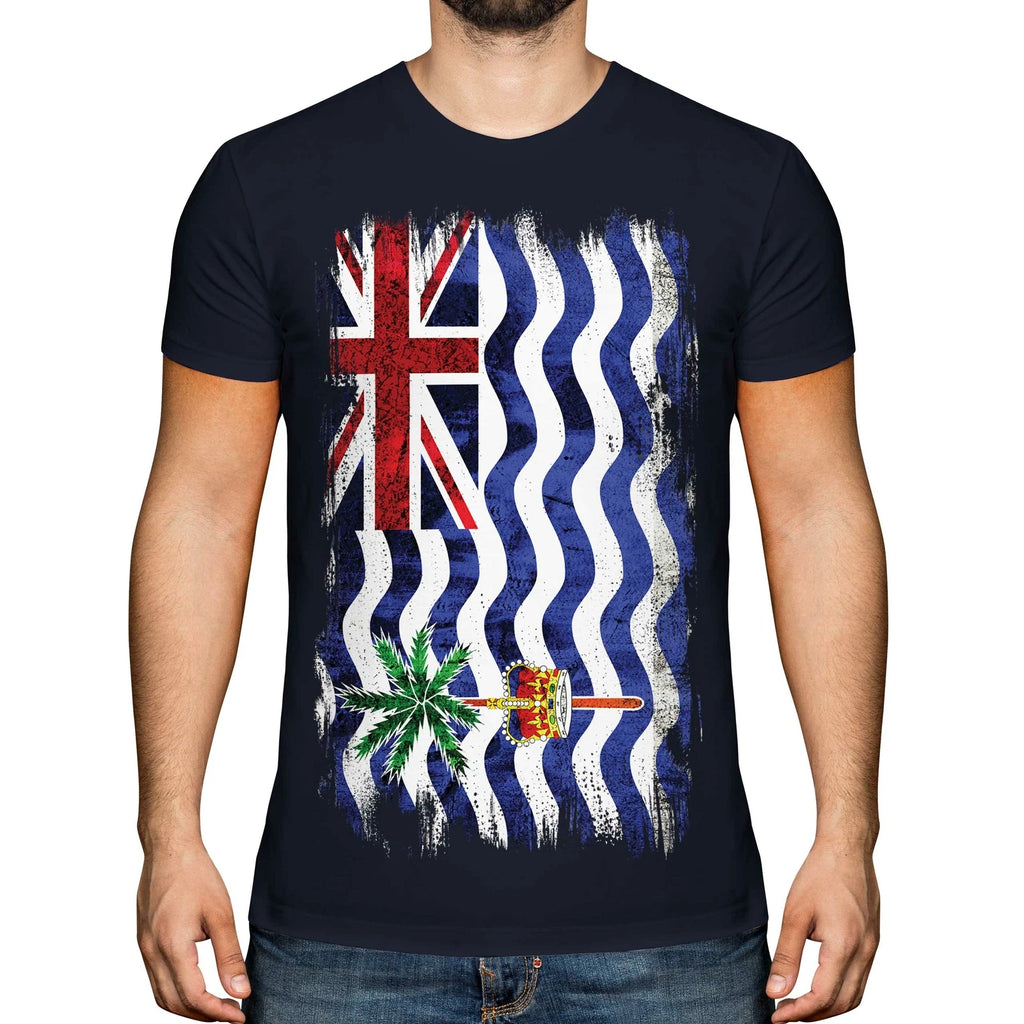 BRITISH INDIAN OCEAN TERRITORY GRUNGE FLAG MENS T-SHIRT TEE TOP GIFT SHIRT