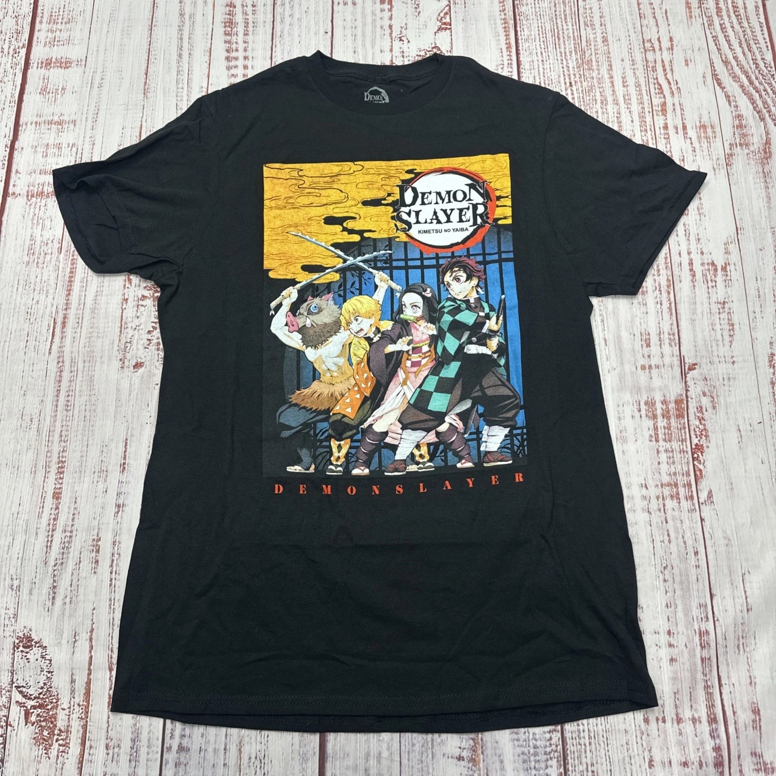 Demon Slayer Black T-shirt Mens Medium  Anime Manga Japan Kimetsu No Yaiba