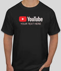 NEW Personalized YouTube Channel Custom Vinyl t-shirt S,M,L,XL,2XL Adult Unisex