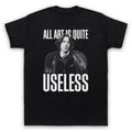 ALL ART IS USELESS OSCAR WILDE UNOFFICIAL WRITER QUOTE MENS & WOMENS T-SHIRT