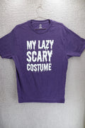 Celebrate! Unisex Lazy Halloween Costume T Shirt Purple Sz L
