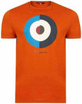 Mens Ben Sherman Retro Soft Cotton Target T-Shirt 58822 - Cinnamon Rust