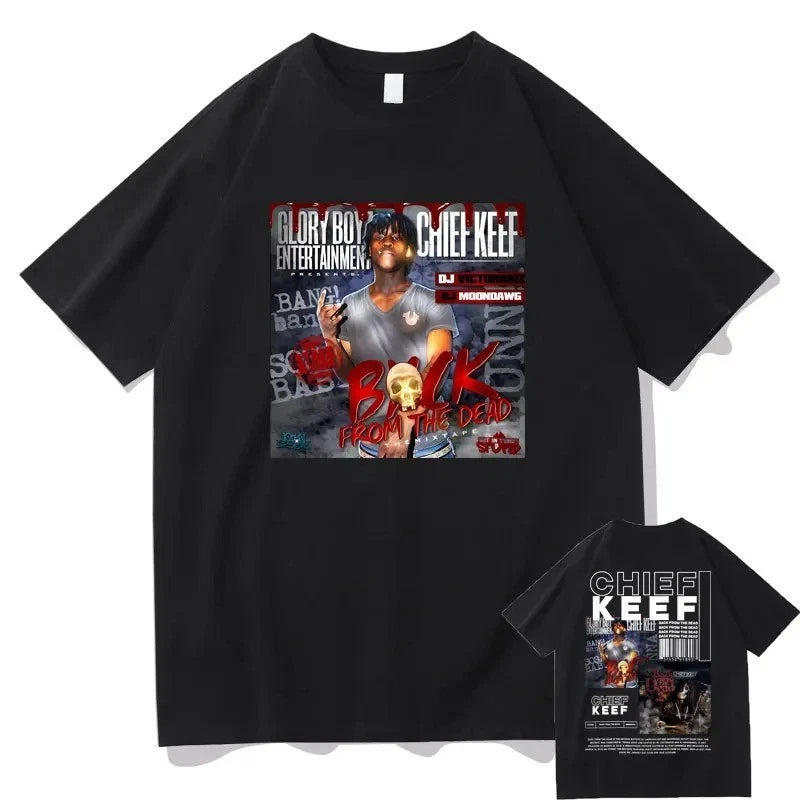 Chief Keef Funny Iconic T-Shirt – Streetwear Rap Chicago Drill Cotton T-Shirt