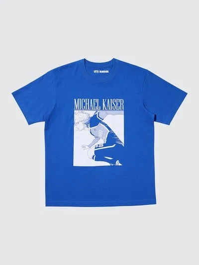 BLUE LOCK UNIQLO Manga UT T-Shirts BLUE Michael Kaiser
