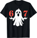 Six Seven Meme 6 7 Halloween Ghost Costume Unisex T-Shirt