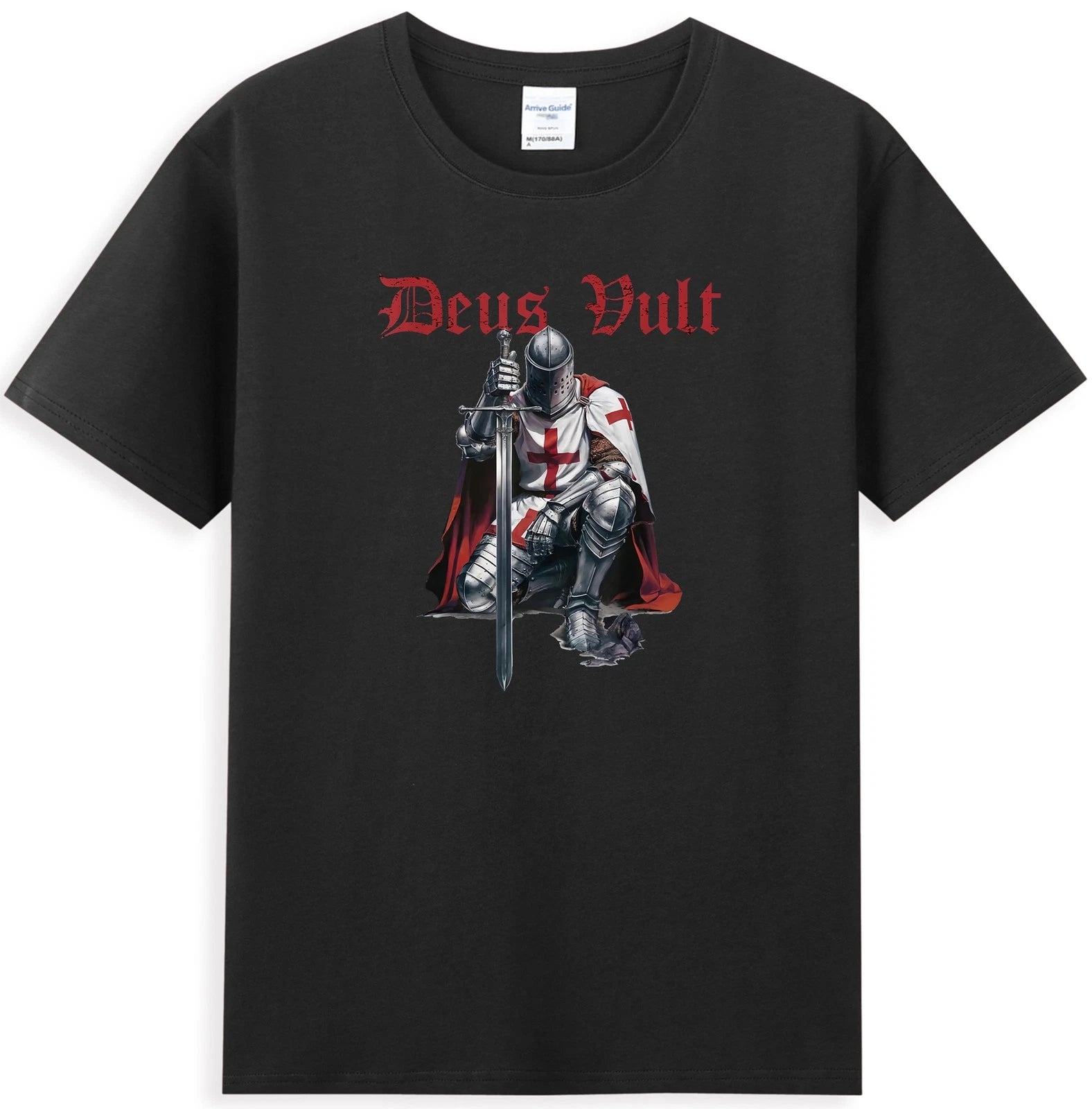 Deus Vult Knight Templar Crusades Christian Warrior Men's T-Shirt