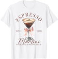 Womens Espresso Martini Social Club Drinking Cocktail T-Shirt