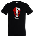 Peru Football Skull I T-Shirt peruvian Soccer Flag Banner World Championship