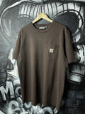 Carhartt WIP Brown Pocket Loose Short Sleeve T-Shirt Men’s Size Medium