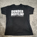 The Office Dunder Mifflin Men's Black Graphic Cotton T-Shirt Size L