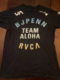 Men’s Hawaii BJ Penn RVCA Black T Shirt Size M UFC MMA Fighting Team Aloha RARE