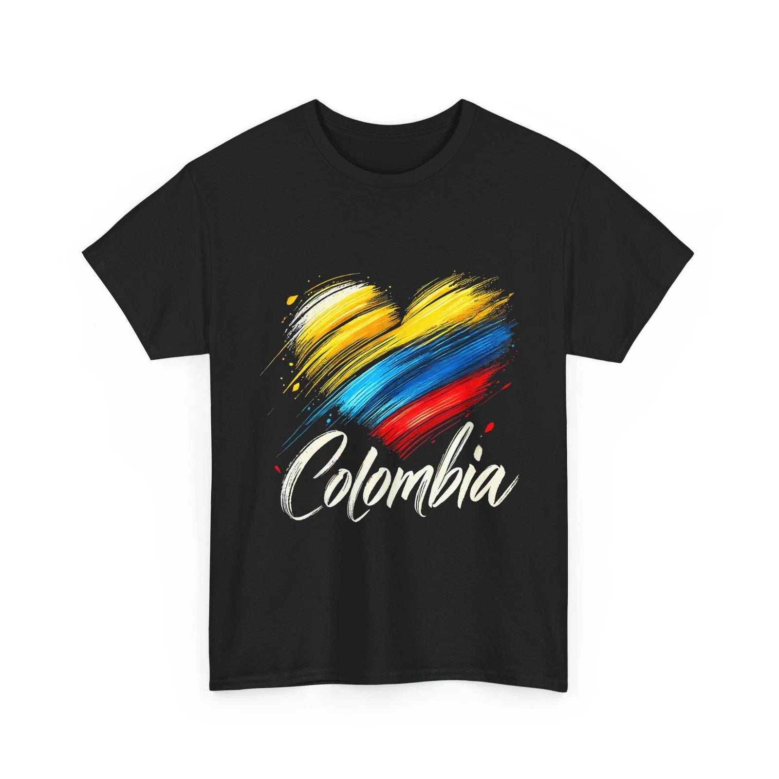 Colombia Flag Heart Shirt, Colombia Soccer Women Men Shirt