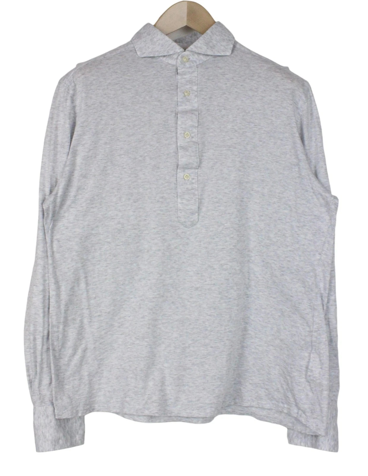 Suitsupply Polo T-Shirt Slim Fit Grey Cotton 41/42/16/16.5