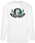 Nigeria Football Magic Ball Men Long Sleeve T-Shirt nigerian Soccer Flag