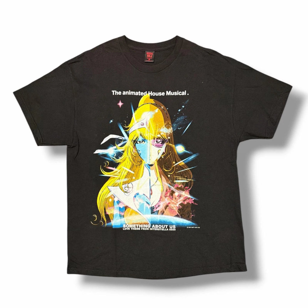 GEEKSRULE  × DAFT PUNK Interstella 5555 Silk screen printed T-shirt, XL 9591M