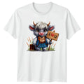 Skull Hand Red Lips Womens T-Shirt Gothic Fashion Tee