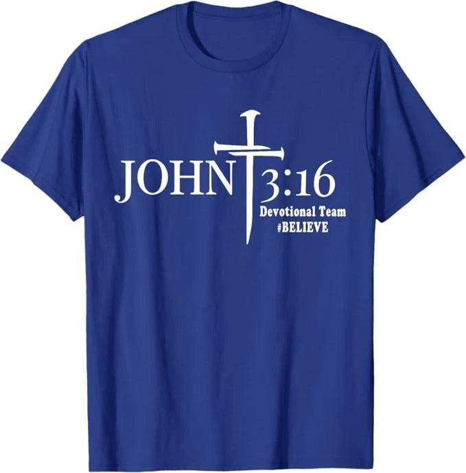 John 3 16 Devotional Team God Christian T-Shirt