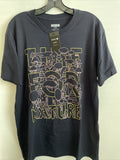 New Stance Designer Mens Graphic Street Style Art Tee Shirt Dark Blue Size M