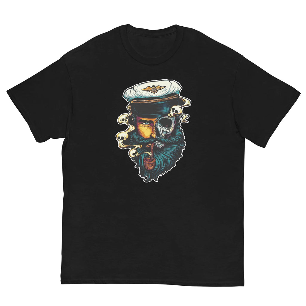 TRENDY GRAPHIC BEARD FACE MAN SKUL Men's classic tee