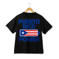 Puerto Rico Power Battery Print T-Shirt, Island Pride Casual Tee