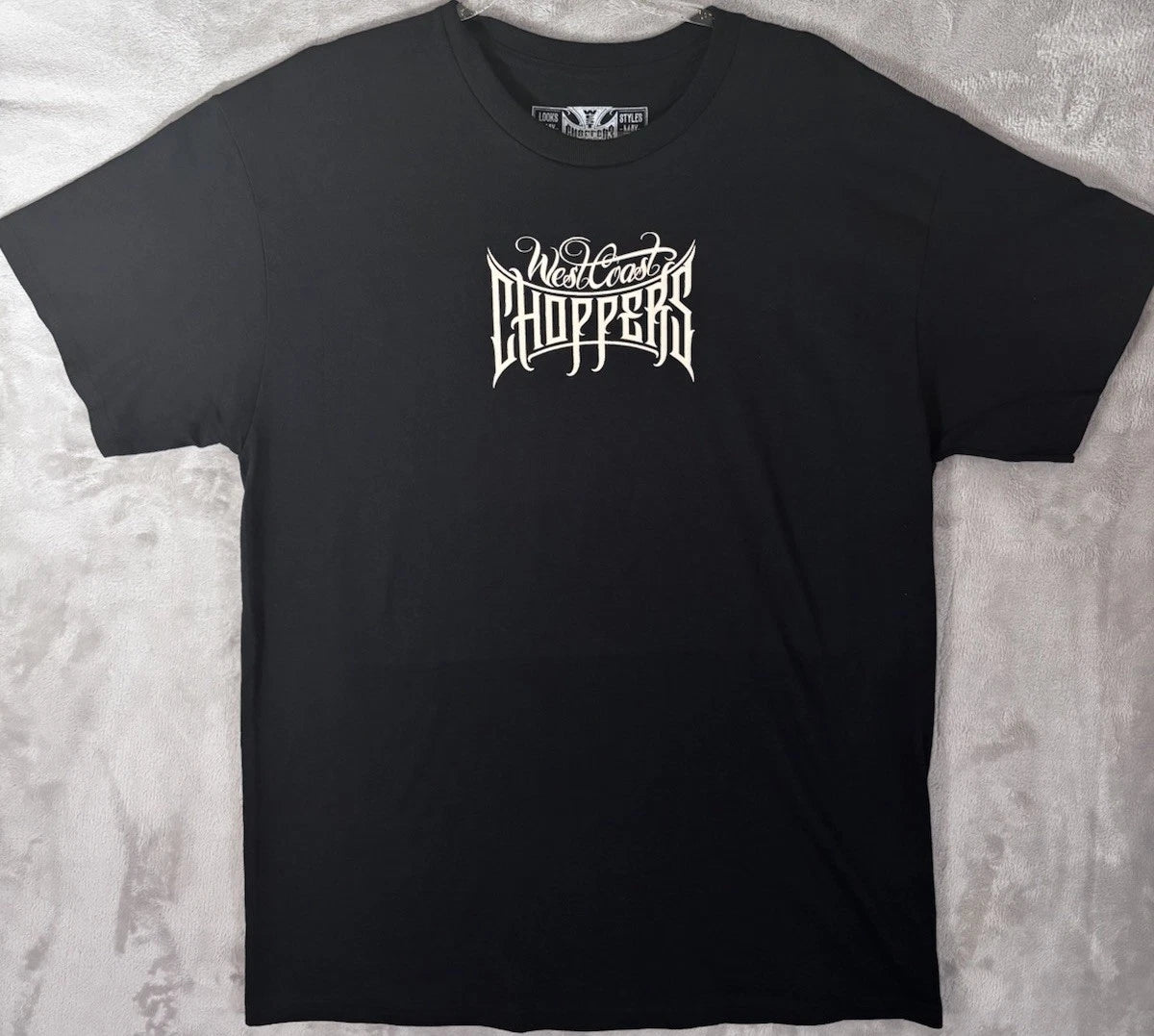 West Coast Choppers T Shirt Mens L Black Outlaw Biker Chopper Garage Tee