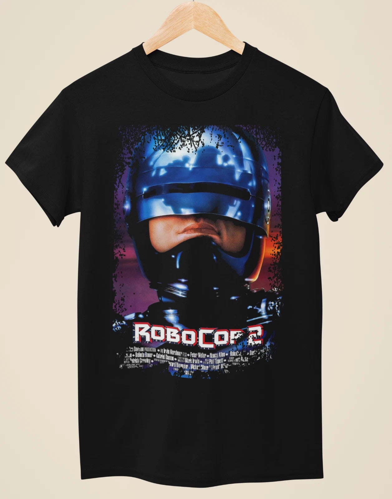 Robocop 2 - Movie Poster inspired Unisex Black T-Shirt