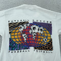 Vintage CYRK Sport Soccer Football World Shirt Mens XS White USA Riunite 90s