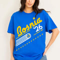 Retro Bosnia & Herzegovina Soccer Cup T-Shirt, 90's World Team Graphic Tee