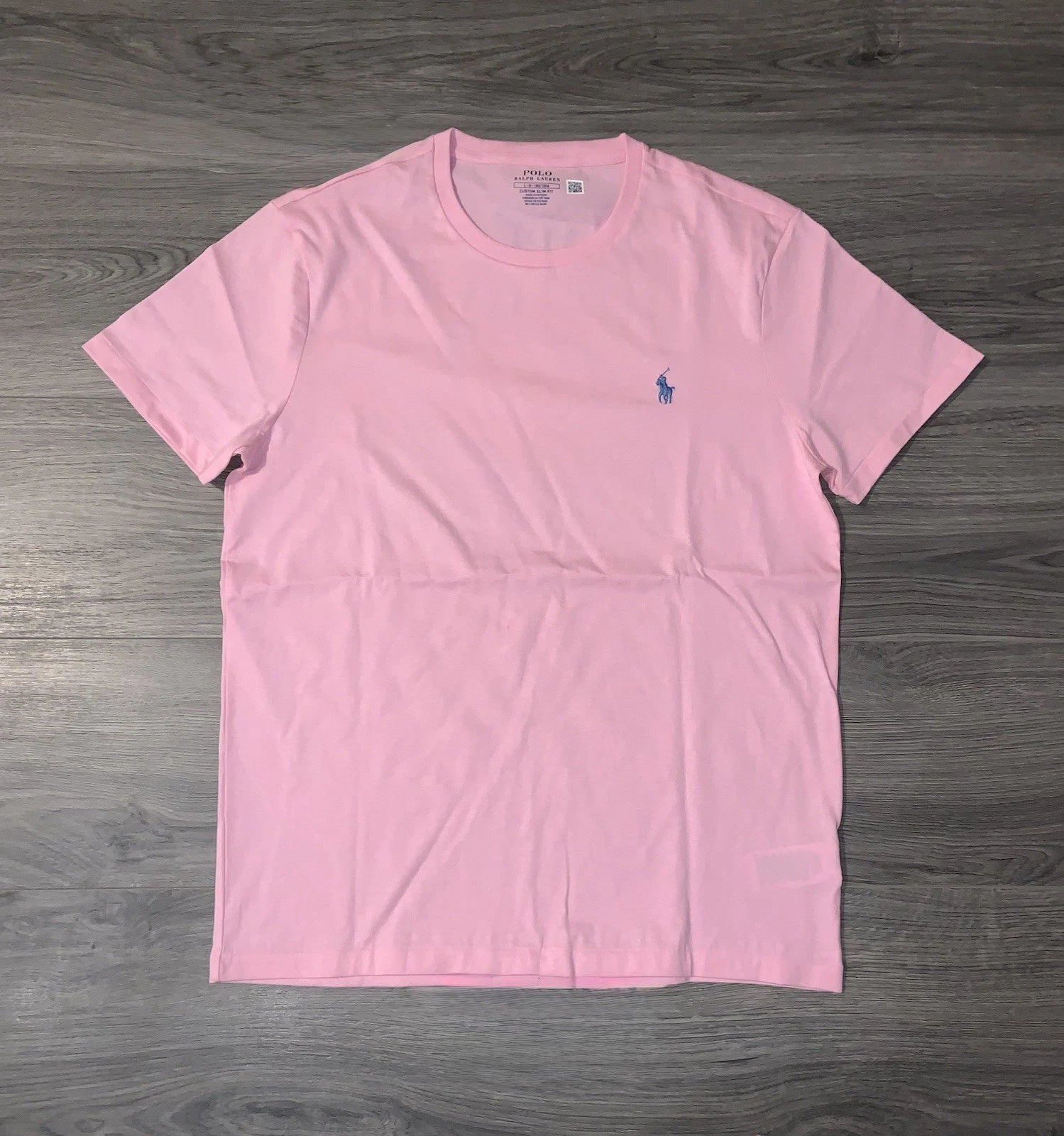 Polo Ralph Lauren T Shirt Custom Slim Fit Short Sleeve Pink Men’s Size XL