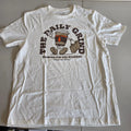 The Daily Grind Shirt by Old Navy Coffee Cup Graphic Cream Color Adult Size M