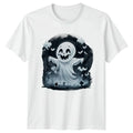Cute Ghost Halloween T-Shirt Haunted Graveyard Gift For Him And Her
