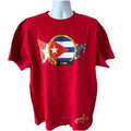Cuba Soccer National Team Gold Cup Shirt Men 2XL Red Short Sleeve Cuban Flag