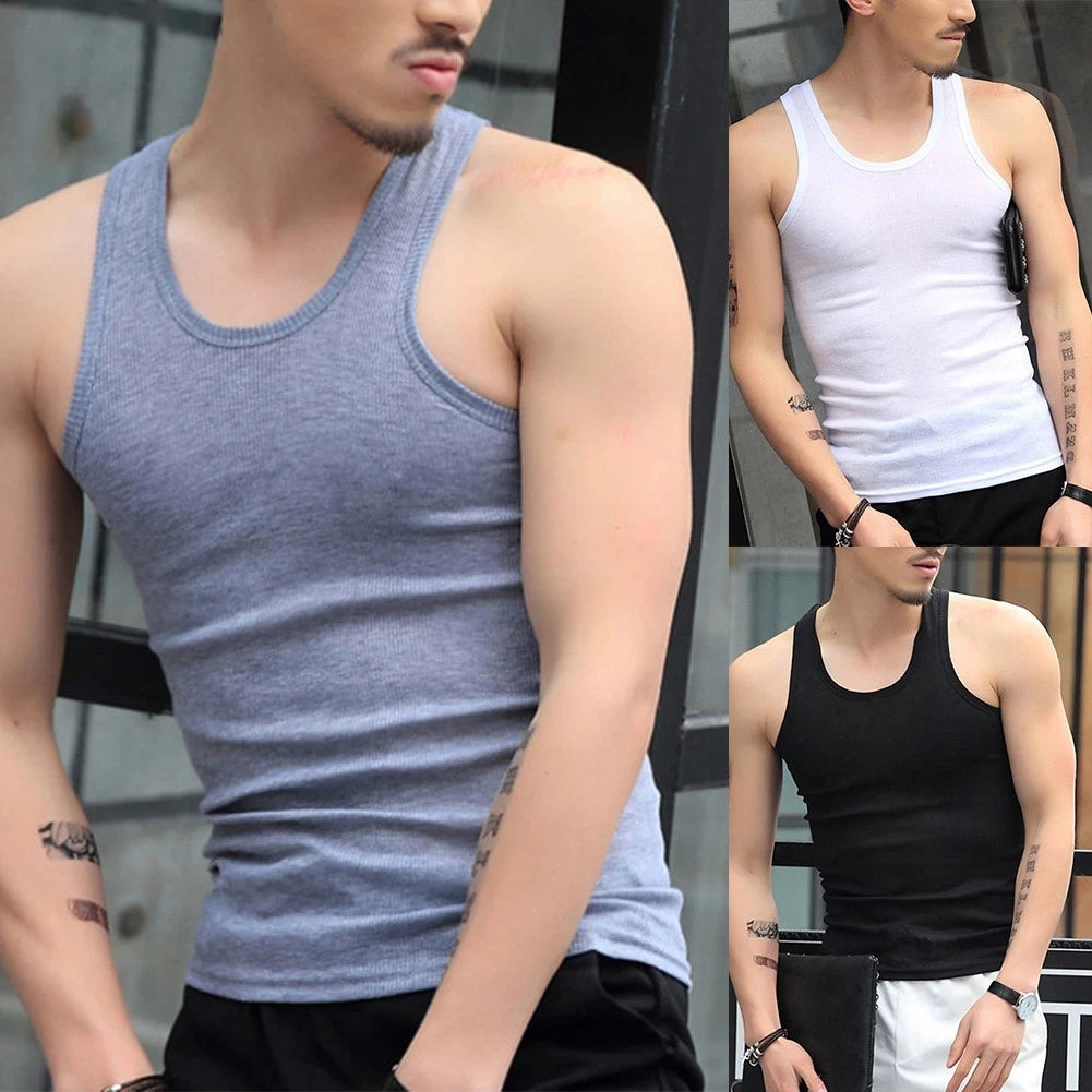 Tops Tank Breathable Top Undershirts Vest Bodybuilding Casual Fitness Men