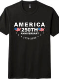 America 250th Anniversary T-Shirt-1776-2026 Patriotic Unisex Tee Free Shipping