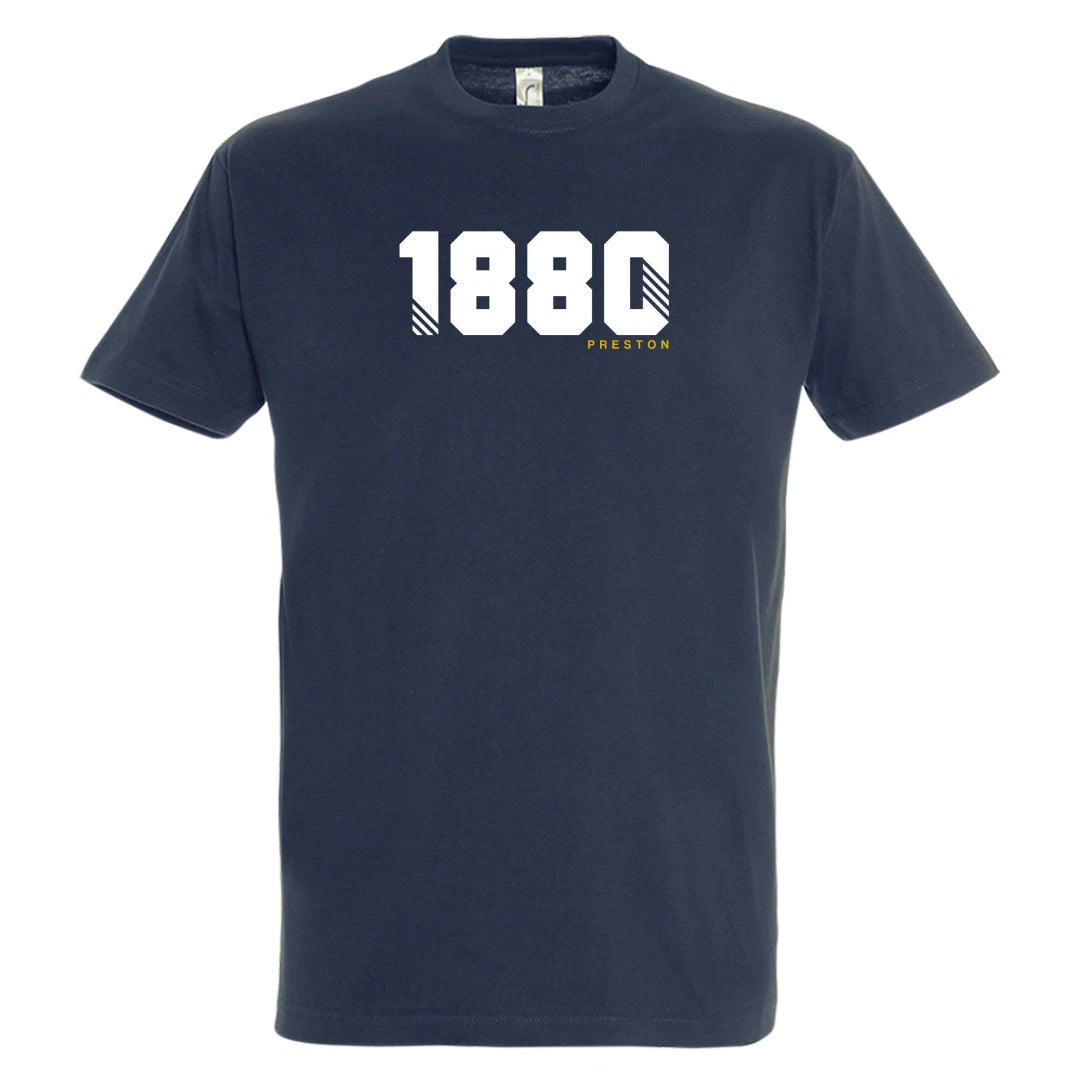 Preston North End Football Shirt 1880 Est Year Retro Gift Casual T Shirt