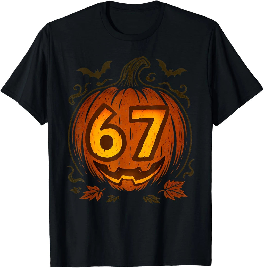 Halloween Meme 6 7 Pumpkin Six Seven Numbers Funny Unisex T-Shirt
