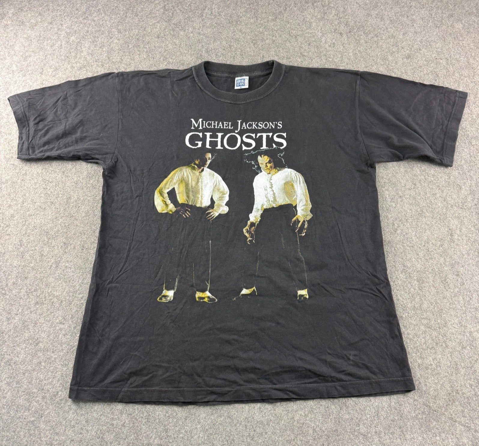 Vintage Michael Jackson Ghosts Shirt Mens Black 1997 Stephen King Music MJ S-5XL