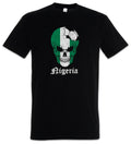 Nigeria Football Skull I T-Shirt nigerian Soccer Flag Banner World Championship